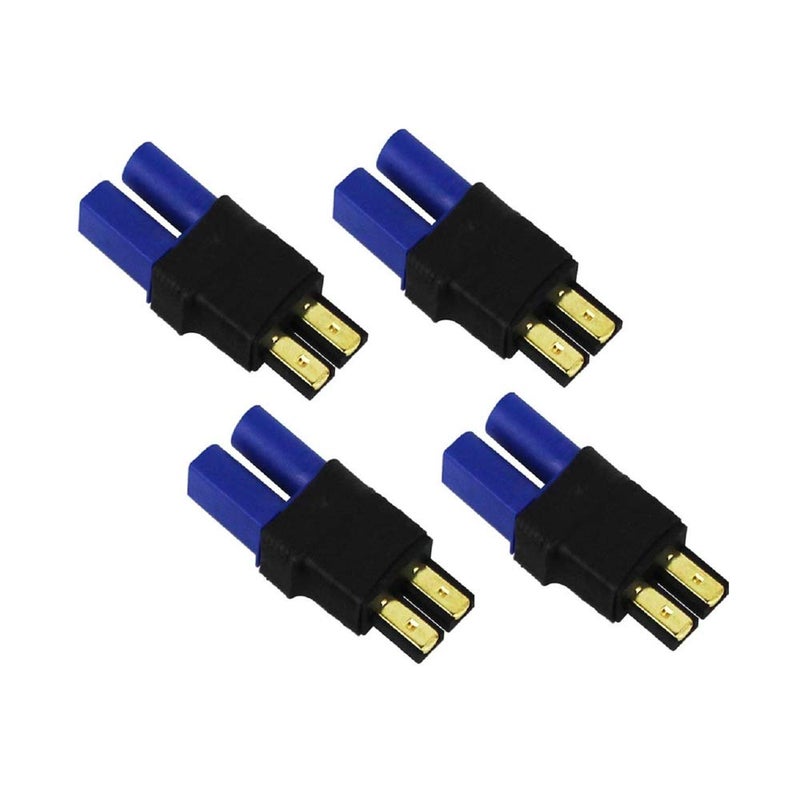 FLY RC 4Packs EC5 Female Lipo Battery Adapter Connectors Compatible with Slash/Rustler/Stampede/Bandit/E RevoNiCd NiMH Battery - Image 1